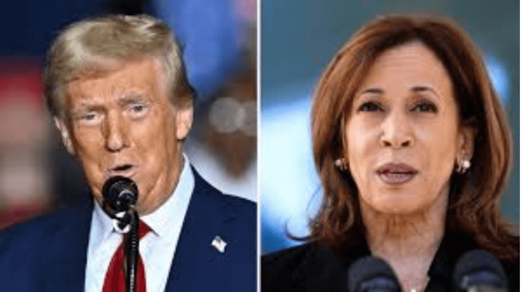 Trump and Harris