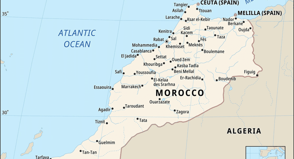 Morocco map